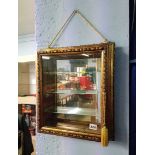 Gilt framed display cabinet