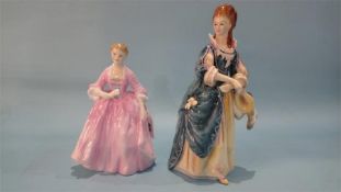 Two Royal Doulton figures 'The Hon. Frances Duncombe' and 'The Hostess of Williamsburg'