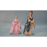 Two Royal Doulton figures 'The Hon. Frances Duncombe' and 'The Hostess of Williamsburg'