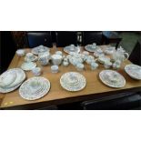 A comprehensive Royal Doulton 'Woodland Rose' tea, coffee and dinner service