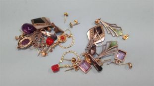 A collection of various earrings in one bag