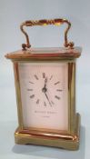 A four glass carriage clock, the dial signed Matthew Norman, London