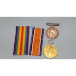 Pair of World War I medals to V. J.Gaunt A.S.C