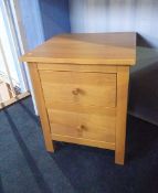 A pair of modern bedside drawers, 44cm wide