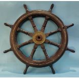 A Ship's wheel, 109 cm diameter