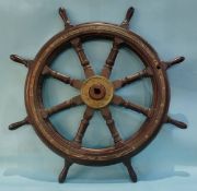 A Ship's wheel, 109 cm diameter