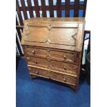 An oak bureau