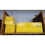 Collection of Clarkes tool boxes.