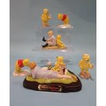 Six Royal Doulton Winnie The Pooh figures.