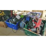 Quantity of tools, in three crates