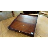 A mahogany tray