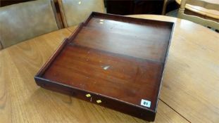 A mahogany tray