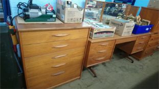 Modern chest of drawers and a dressing table