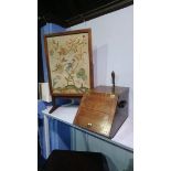 Fire screen and a coal scuttle