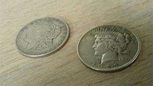 Two Dollar coins, 1921 and 1923