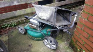 A draper petrol lawnmower