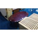 Oval coffee table