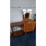 Occasional table and a dressing chest