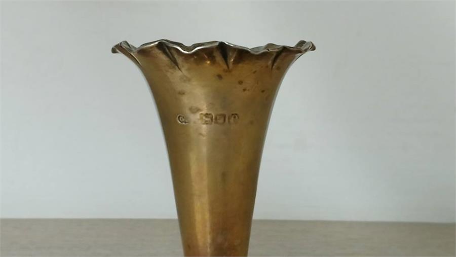 Silver bangle, vase etc. - Image 4 of 4