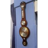 Reproduction mahogany banjo barometer