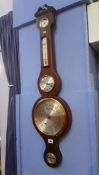Reproduction mahogany banjo barometer