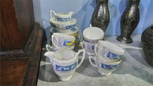 Part Coalport 'Revelry' tea china