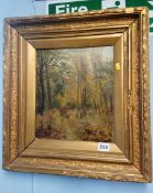 Henry Rollet, oil on board, , signed, dated 1891