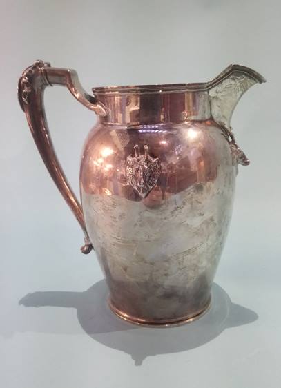 A Continental 'Sterling' jug mounted with deer's heads etc. approx. 22 oz - Image 3 of 4