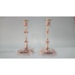 Pair of silver candlesticks