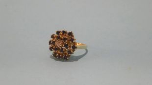 An 18ct sapphire and diamond ring
