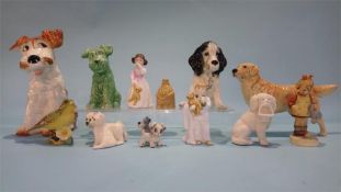 Collection of Doulton, Beswick, Wade and Sylvac figures and animals etc.