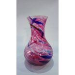 A Hartley Wood glass vase