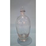 An Oreffors clear glass decanter
