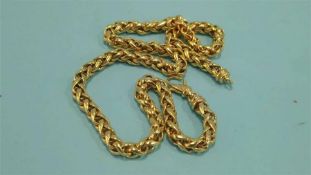 A 9ct gold necklace, weight 25.3 grams