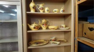 Collection of Aynsley 'Orchard Gold'