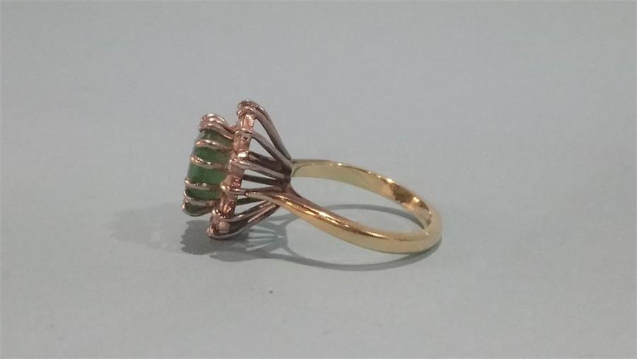 Emerald and diamond ring - Image 2 of 3
