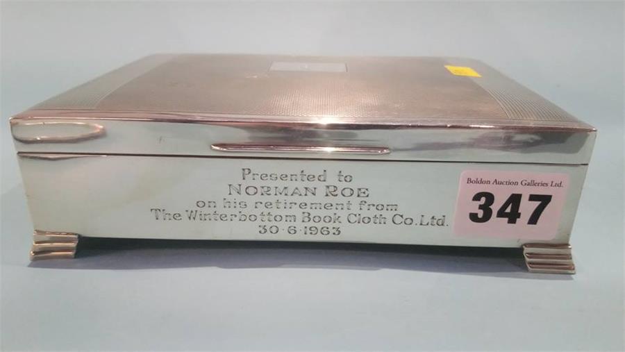 Silver cigarette case, set of six cased 'Sterling' forks etc. - Image 4 of 4