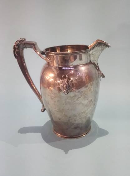 A Continental 'Sterling' jug mounted with deer's heads etc. approx. 22 oz - Image 2 of 4