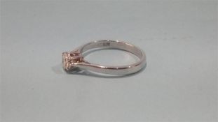 An 18ct white gold solitaire ring