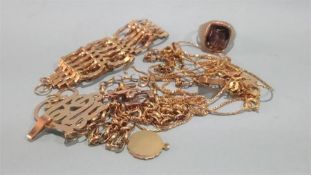 Bag of assorted gold jewellery, total weight 48.7 grams