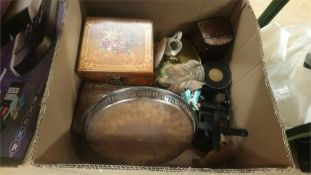 Box of assorted including set of scales etc.