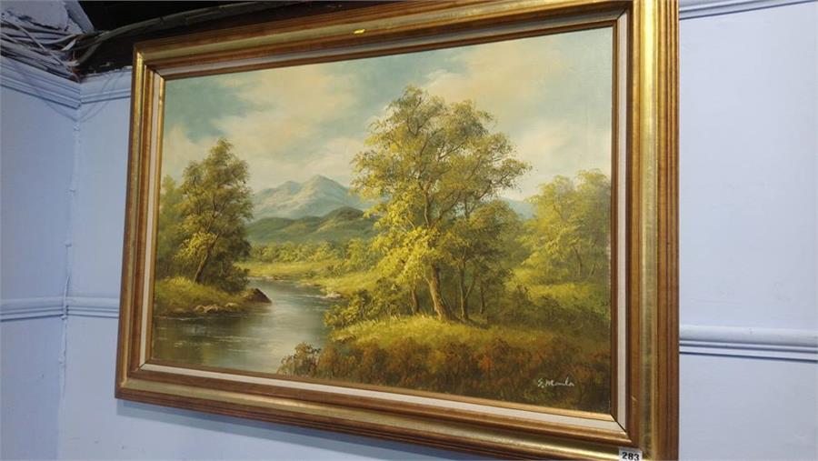 Modern oil, landscape