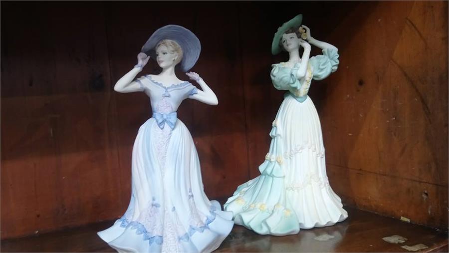 Two boxed Coalport figures