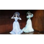 Two boxed Coalport figures