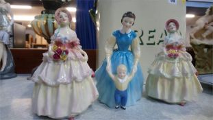 Three Royal Doulton figures