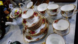 Royal Albert Old Country Rose tea set