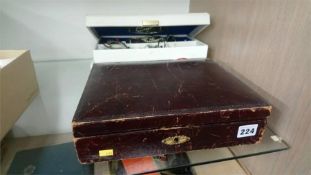 Two jewellery boxes and contents