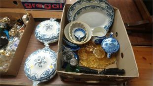 Assorted Maling, two tureens etc.