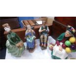Collection of four Royal Doulton figures