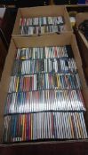 Two boxes of CDs